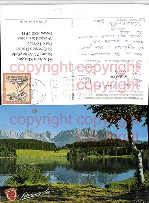 Bild des Verkufers fr 505395,Kitzbhel Schwarzsee See Bergkulisse zum Verkauf von Versandhandel Lehenbauer