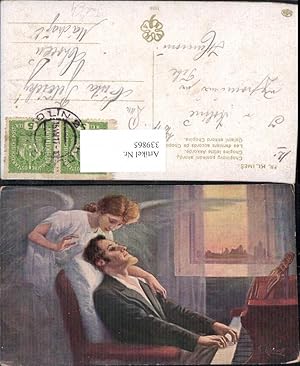 Seller image for 339865,Knstler Ak Fr. Kilmes Chopins letzte Akkorde Tod Engel Klavier Musik for sale by Versandhandel Lehenbauer