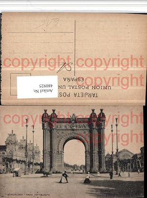 Bild des Verkufers fr 480925,Spain Barcelona Arco de Triunfo Triumphbogen zum Verkauf von Versandhandel Lehenbauer