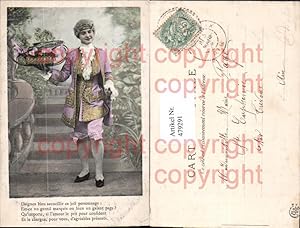 Bild des Verkufers fr 479291,Mann Anzug Korb mit Fisch Spruch Diener Livree zum Verkauf von Versandhandel Lehenbauer