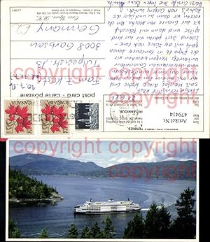 Bild des Verkufers fr 479414,Schiff British Columbia Ferries Fhre Fhrschiff Kanada zum Verkauf von Versandhandel Lehenbauer