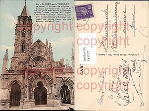 Seller image for 485122,Kirche St Pere-sous-Vezelay Facade de l Eglise for sale by Versandhandel Lehenbauer