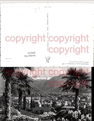 Imagen del vendedor de 494337,Trentino Bolzano Bozen geg. Rosengarten Catinaccio Teilansicht Palmen a la venta por Versandhandel Lehenbauer