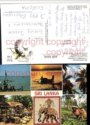 Seller image for 496335,Ceylon Sri Lanka Strand Typen Vegetable Mehrbildkarte for sale by Versandhandel Lehenbauer