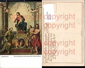 Bild des Verkufers fr 499521,Knstler Ak Correggio Die Madonna des heiligen Franziskus Religion zum Verkauf von Versandhandel Lehenbauer