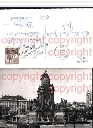 Bild des Verkufers fr 513574,Wien Maria Theresia Denkmal Monument Statue zum Verkauf von Versandhandel Lehenbauer