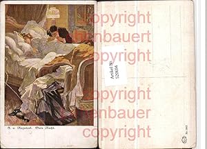 Bild des Verkufers fr 520694,Knstler AK F. v. Reznicek gute Nacht Liebe Paar Bett zum Verkauf von Versandhandel Lehenbauer