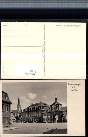 Bild des Verkufers fr 318321,Emmendingen Am Tor Straenansicht Kirchenturm Goethe Halle zum Verkauf von Versandhandel Lehenbauer