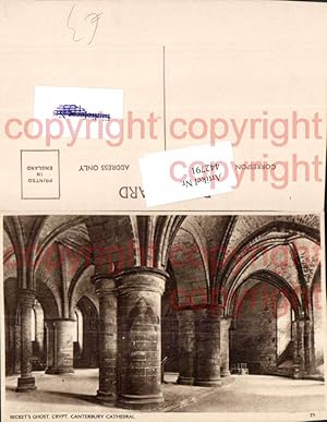 Bild des Verkufers fr 442791,England Canterbury Cathedral Crypt Beckets Ghost Kirche Krypta zum Verkauf von Versandhandel Lehenbauer