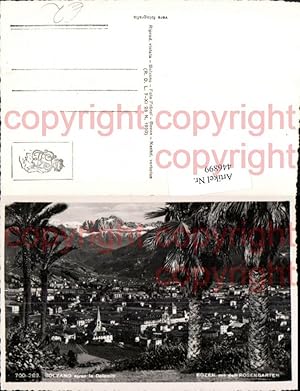 Imagen del vendedor de 446899,Trentino Bolzano Bozen Totale m. Rosengarten Bergkulisse Palme a la venta por Versandhandel Lehenbauer