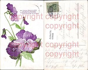 Bild des Verkufers fr 459888,Veilchen Blume Blumen Spruch Text zum Verkauf von Versandhandel Lehenbauer
