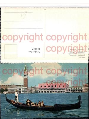 Bild des Verkufers fr 473142,Veneto Venezia Venedig Panorama e gondola Gondel zum Verkauf von Versandhandel Lehenbauer