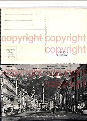 Seller image for 489643,Innsbruck Maria Theresien-Strae Annasule Bergkulisse for sale by Versandhandel Lehenbauer