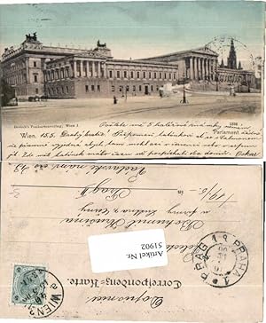 Image du vendeur pour 51902,Wien Parlament 1900 nach Prag mis en vente par Versandhandel Lehenbauer