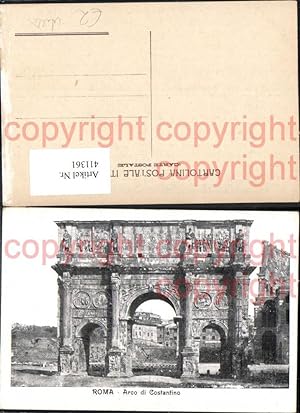 Bild des Verkufers fr 411361,Roma Rom Arco di Costantino Bogen Steinbogen Antike zum Verkauf von Versandhandel Lehenbauer