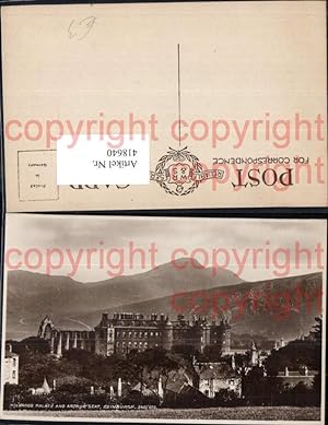 Bild des Verkäufers für 418640,Holyrood Palace and Arthur Seat Edinburgh Schloss Burg zum Verkauf von Versandhandel Lehenbauer