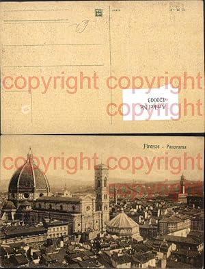 Bild des Verkufers fr 420003,Toscana Firenze Florenz Panorama Teilansicht Kirche zum Verkauf von Versandhandel Lehenbauer