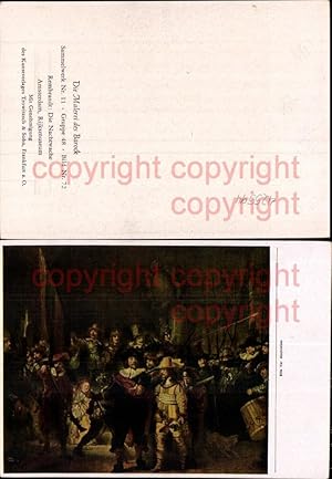 Image du vendeur pour 425594,Knstler Ak Rembrandt Die Nachtwache Barock mis en vente par Versandhandel Lehenbauer