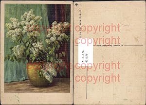 Bild des Verkufers fr 431156,Knstler Ak Weier Flieder Vase Blumen pub Walter Flechsig 1550 zum Verkauf von Versandhandel Lehenbauer