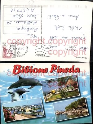 Bild des Verkufers fr 435503,Veneto Venezia Bibione Pineda Anlegestelle Boote Delfine Mehrbildkarte zum Verkauf von Versandhandel Lehenbauer