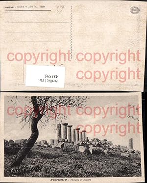 Seller image for 435595,Sicilia Agrigento Agrigent Tempio di Ercole Tempel Sulen for sale by Versandhandel Lehenbauer