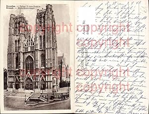 Bild des Verkufers fr 444688,Bruxelles Brssel Eglise Sainte Gudule Kathedrale Kirche zum Verkauf von Versandhandel Lehenbauer