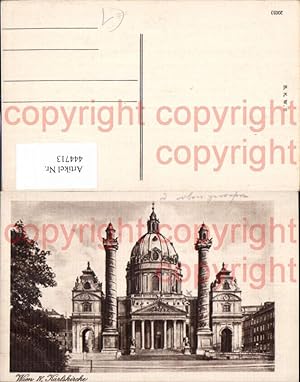 Bild des Verkufers fr 444713,Wien Karlskirche Kirche zum Verkauf von Versandhandel Lehenbauer
