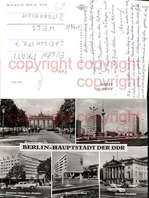 Imagen del vendedor de 440800,Berlin Alexanderplatz Brandenburger Tor Interhotel Mehrbildkarte a la venta por Versandhandel Lehenbauer