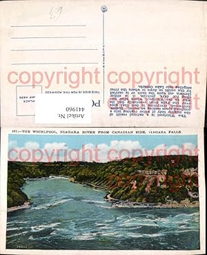 Bild des Verkufers fr 441960,Ontario Niagara Falls Whirlpool Niagara River from Canadian Side Fluss zum Verkauf von Versandhandel Lehenbauer