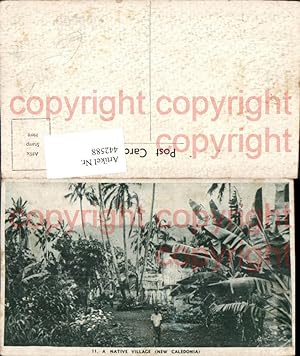 Bild des Verkufers fr 442588,Neukaledonien New Caledonia Native Village Volkstypen Palmen zum Verkauf von Versandhandel Lehenbauer