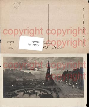 Seller image for 442654,Knstler AK Elmer Keene Scotland Edinburgh Princes Street Burg Mondschein for sale by Versandhandel Lehenbauer