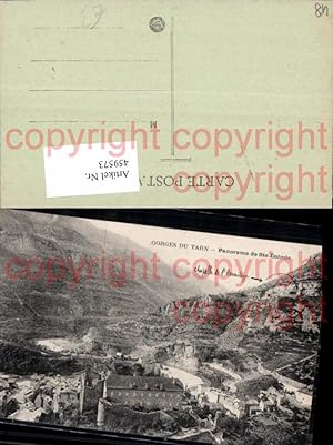 Bild des Verkufers fr 459573,Languedoc-Roussillon Lozere Gorges du Tarn Panorama de Ste-Enimie zum Verkauf von Versandhandel Lehenbauer