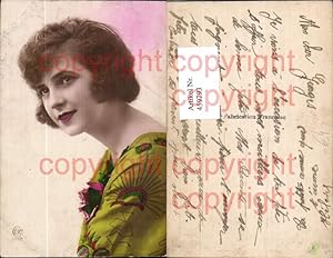 Seller image for 459793,Frau Portrait Lippenstift French Edwardian Girl Profile Pose Postcard for sale by Versandhandel Lehenbauer