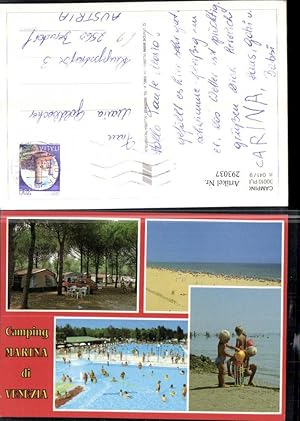 Bild des Verkufers fr 293037,Veneto Venezia Punta Sabbioni Camping Marina di Venezia Strand Strandleben Mehrbildkarte zum Verkauf von Versandhandel Lehenbauer