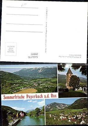 Bild des Verkufers fr 294851,Payerbach an d. Rax Totale Kirche Fluss Mehrbildkarte zum Verkauf von Versandhandel Lehenbauer
