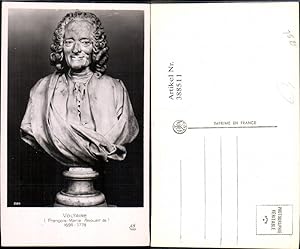 Bild des Verkufers fr 388511,Bste Francois-Marie Arouet de Voltaire Kunst Wissenschaft zum Verkauf von Versandhandel Lehenbauer
