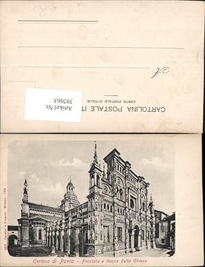 Bild des Verkufers fr 397065,Lombardia Pavia Certosa Facciata e fianco della Chiesa Kirche zum Verkauf von Versandhandel Lehenbauer