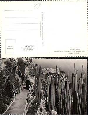 Bild des Verkufers fr 397909,Monaco Le Rocher Vue prise du Jardin Exotique Kakteen zum Verkauf von Versandhandel Lehenbauer
