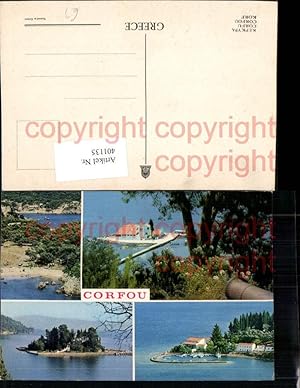 Bild des Verkufers fr 401135,Greece Corfu Korfu Insel Kste Mehrbildkarte zum Verkauf von Versandhandel Lehenbauer