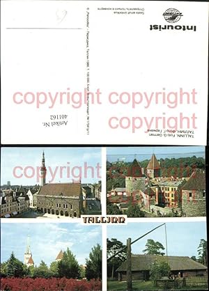 Bild des Verkufers fr 401162,Estonia Tallinn Rathaus Burg Brunnen Mehrbildkarte zum Verkauf von Versandhandel Lehenbauer
