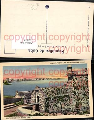 Immagine del venditore per 402092,Cuba Habana Havana Gulf Avenue from Morro Castle Festung venduto da Versandhandel Lehenbauer