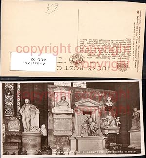 Seller image for 400402,Kirche London Westminster Abbey Munoments to Shakespeare and Thomas Campbell for sale by Versandhandel Lehenbauer