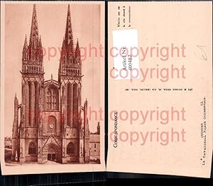 Seller image for 400482,Kirche Quimper La Cathedrale Facade occidentale for sale by Versandhandel Lehenbauer