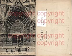 Seller image for 404585,Champagne-Ardenne Marne Reims Cathedrale Portail Central Kirche Portal for sale by Versandhandel Lehenbauer