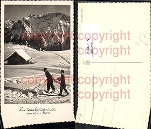Seller image for 408258,Foto Ak Kinder b. Langlaufen Skifahren Winterlandschaft Wintersport for sale by Versandhandel Lehenbauer