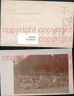 Image du vendeur pour 410184,Foto AK WW1 Unterstand Haus Stellung Soldaten mis en vente par Versandhandel Lehenbauer