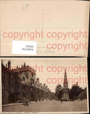Seller image for 410361,England Oxford Balliol College and Martyrs Memorial Schule for sale by Versandhandel Lehenbauer