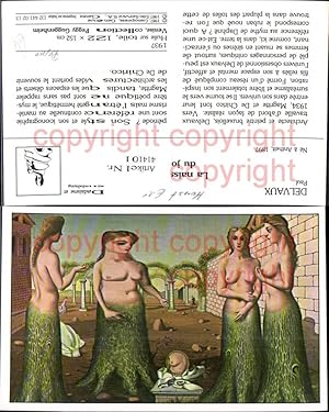 Bild des Verkufers fr 414101,Repro Knstler Ak Paul Delvaux La naissance du jour Surrealismus Erotik Barbusige Frauen zum Verkauf von Versandhandel Lehenbauer