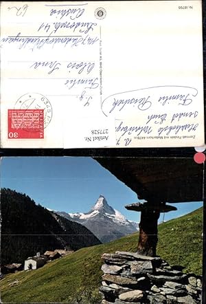 Immagine del venditore per 277528,Zermatt Findeln m. Matterhorn Bergkulisse Kt Wallis venduto da Versandhandel Lehenbauer