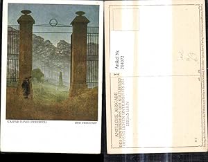 Bild des Verkufers fr 284072,Knstler Ak Caspar David Friedrich Der Friedhof Tod zum Verkauf von Versandhandel Lehenbauer